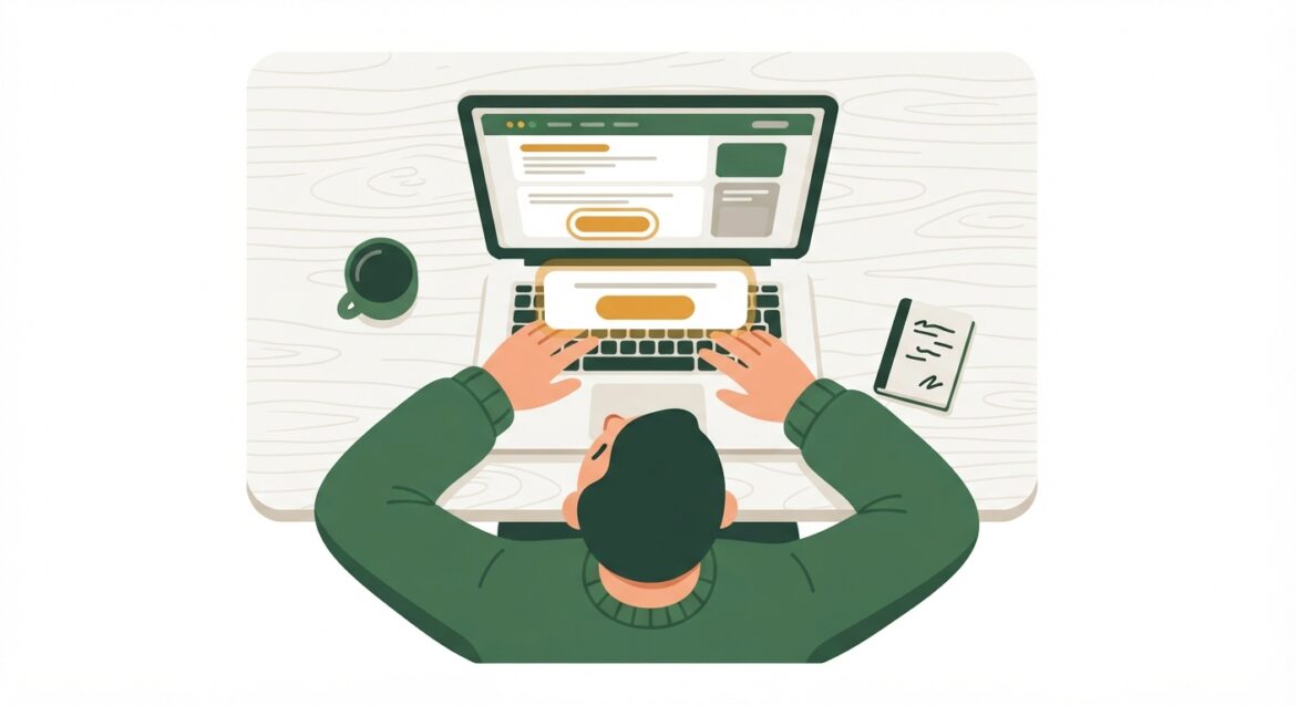A person looking skeptically at a laptop screen showing a subscription cancellation page with a highlighted downgrade offer button