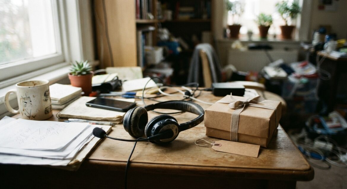 a customer service headset next to a gift box icon and a price tag